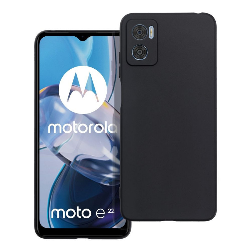 Motorola Moto E22 Hülle MATT Schwarz 