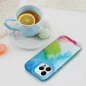 Apple iPhone 14 Pro Max Hülle Leather Mag Cover Elegant  MagSAFE  Farbspritzer 