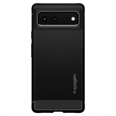 Google Pixel 6 Hülle Spigen Armor Kohlenstoff-Faser, Elegant  Schwarz