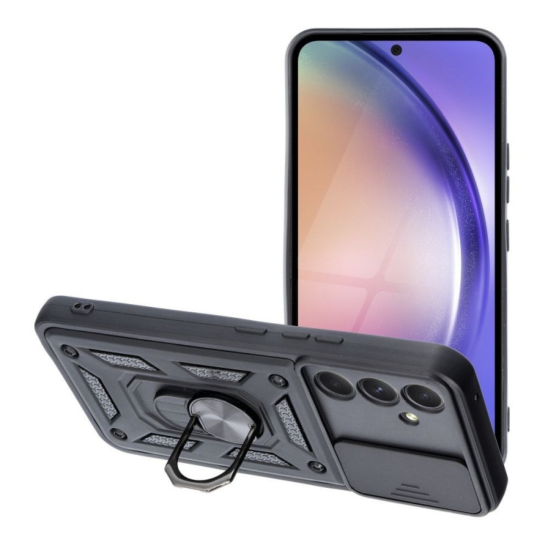 Samsung Galaxy A54 Hülle Slide Armor Schwarz 