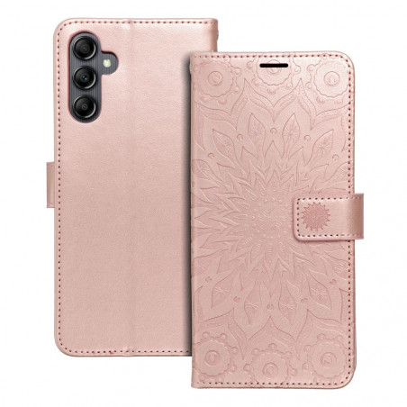 Samsung Galaxy A14 LTE Book Handytaschen MEZZO Book Mandala  Roségold 