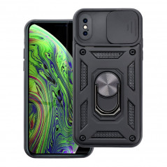 Apple iPhone XS Hülle Slide Armor Schwarz 