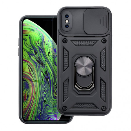 Apple iPhone XS Hülle Slide Armor Schwarz