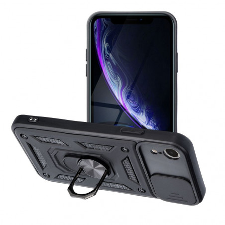 Apple iPhone XR Hülle Slide Armor Schwarz