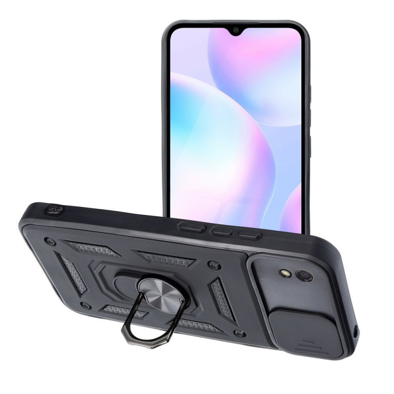 XIAOMI Redmi 9C Hülle Slide Armor Schwarz 