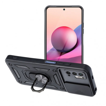 XIAOMI Poco M3 Pro Hülle Slide Armor Schwarz 