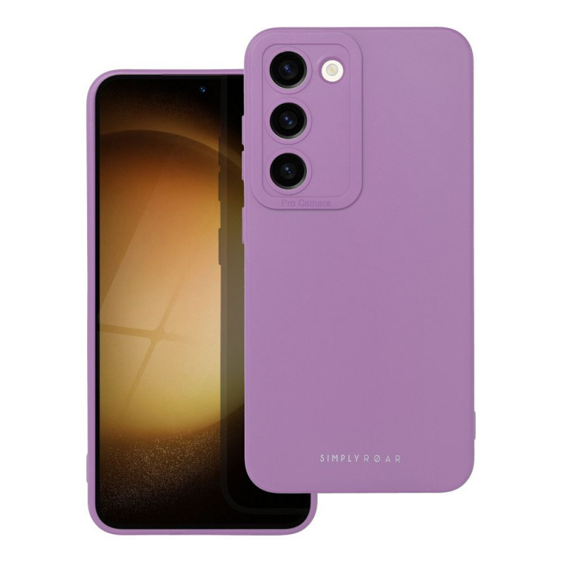 Samsung Galaxy S23 5G Hülle Roar Luna Monochromatische, Stilvoll, Ein ästhetisches Accessoire  Lila (Violet) 