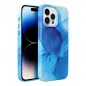 Apple iPhone 11 Pro Hülle Leather Mag Cover Elegant  MagSAFE  Blau Spritzer 