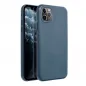 Apple iPhone XS Max Hülle Leather Mag Cover Elegant  MagSAFE  Indigoblau 