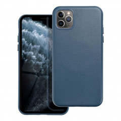 Apple iPhone 11 Pro Max Hülle Leather Mag Cover Elegant  MagSAFE  Indigoblau 