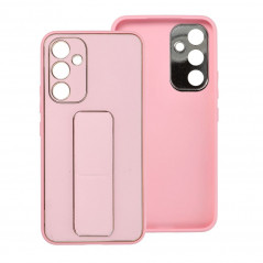 Samsung Galaxy A54 Hülle LEATHER Case Kickstand Rosa 