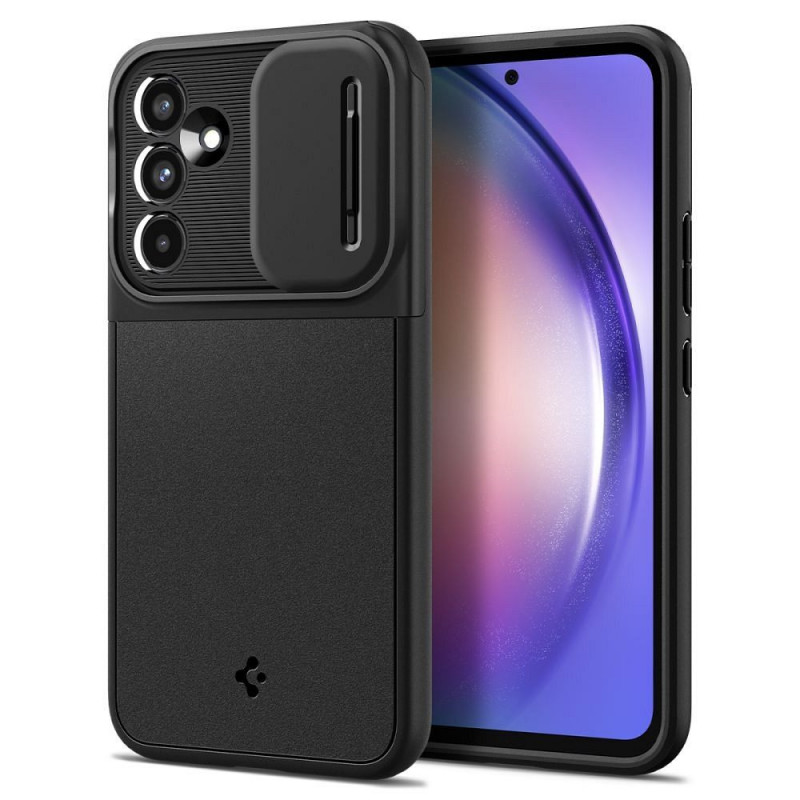 Samsung Galaxy A54 Hülle Spigen Optik Armor Schwarz 