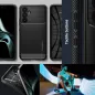 Samsung Galaxy A54 Hülle Spigen Rugged Armor Kohlenstoff-Faser, Elegant  Matt Schwarz 