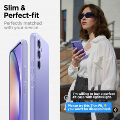 Samsung Galaxy A54 Hülle Spigen Thin Fit Unglaubliches Violett 