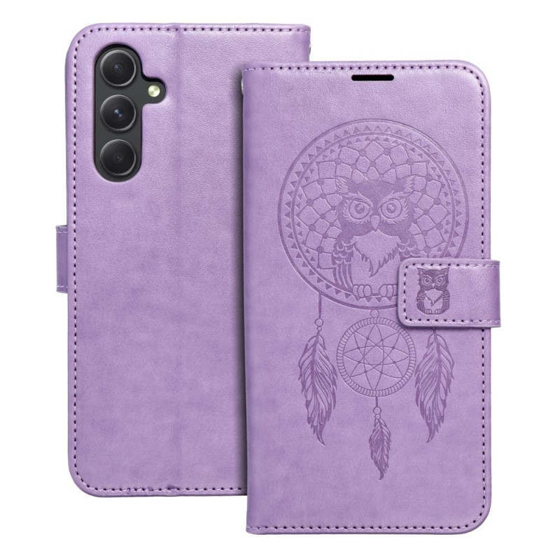 Samsung Galaxy A54 Book Handytaschen MEZZO Book Traumfänger  Lila (Purple) 