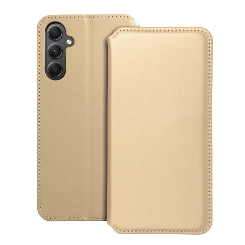 Samsung Galaxy A34 Book Handytaschen Dual Pocket book Gold 