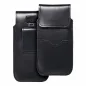 Apple iPhone 6 6S Universaletui, Gürtelholster ROYAL - Leather universal flap pocket Schwarz 