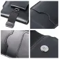 Apple iPhone 11 Universaletui, Gürtelholster ROYAL - Leather universal flap pocket Schwarz 