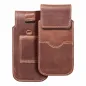 Apple iPhone 5 5S Universaletui, Gürtelholster ROYAL - Leather universal flap pocket Braun 