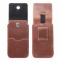 Apple iPhone 5 5S Universaletui, Gürtelholster ROYAL - Leather universal flap pocket Braun 