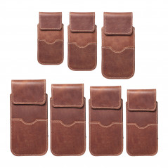 Apple iPhone 11 Universaletui, Gürtelholster ROYAL - Leather universal flap pocket Braun 