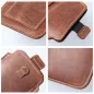 Apple iPhone 5 5S Universaletui, Gürtelholster ROYAL - Leather universal flap pocket Braun 