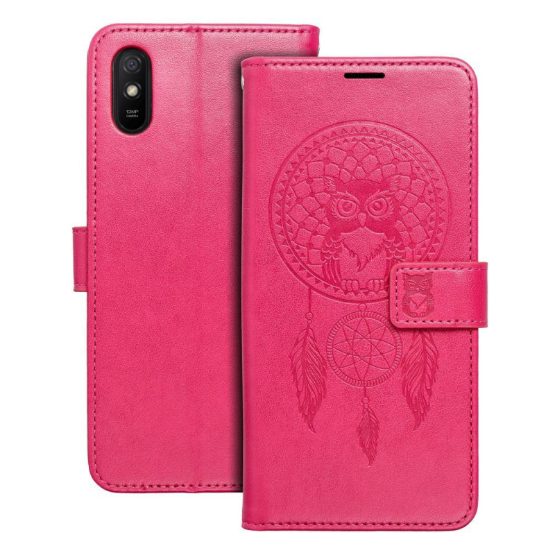 XIAOMI Redmi 9A Book Handytaschen MEZZO Book Traumfänger  Magenta 