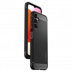 Samsung Galaxy A14 5G Hülle Spigen Rugged Armor Kohlenstoff-Faser, Elegant  Matt Schwarz 