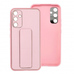 Samsung Galaxy A34 Hülle LEATHER Case Kickstand Rosa 