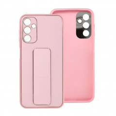 Samsung Galaxy A14 5G Hülle LEATHER Case Kickstand Rosa 