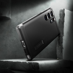 Samsung Galaxy S23 Ultra 5G Hülle Spigen Tough Armor Schwarz 