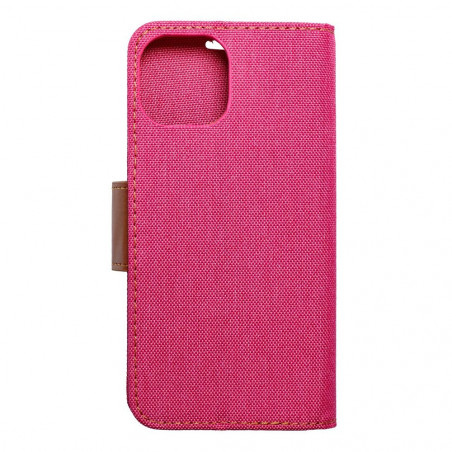 Apple iPhone 15 Book Handytaschen CANVAS Book Rosa 