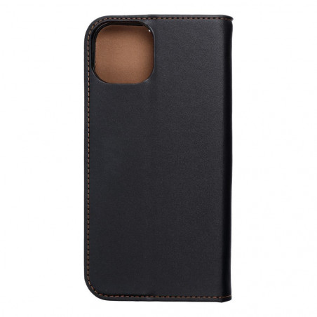 Apple iPhone 15 Plus Book Handytaschen Leather case SMART PRO Elegant  Schwarz 