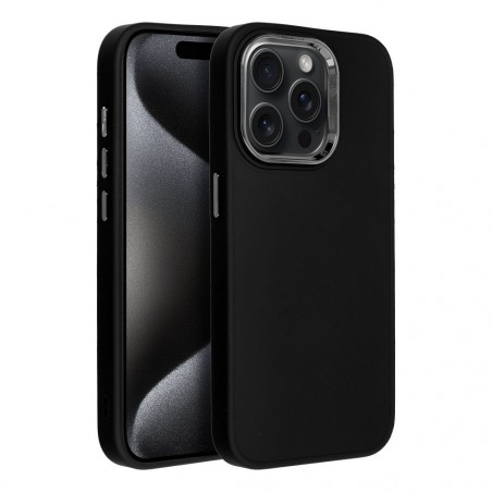 Apple iPhone 15 Pro Hülle FRAME Elegant  Schwarz 