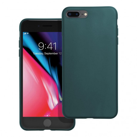 Apple iPhone 8 Plus Hülle MATT Dunkelgrün 