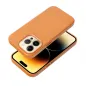 Apple iPhone 14 Plus Hülle Leather Mag Cover Elegant  MagSAFE  Orange 