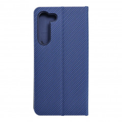 Samsung Galaxy S23 Plus 5G Book Handytaschen LUNA Book Carbon Kohlenstoff-Faser, Elegant  Blau 