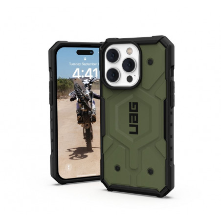 Apple iPhone 14 Pro Hülle Urban Armor Gear Pathfinder Premium-Gehäuse  MagSAFE  Oliv