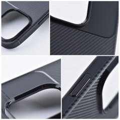 Apple iPhone XS Max Hülle Carbon premium Elegant  Schwarz 