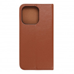 Apple iPhone 14 Pro Book Handytaschen Leather case SMART PRO Elegant  Braun