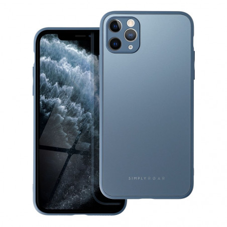 Apple iPhone XS Max Hülle Roar Matte Glass Stilvoll  Blau