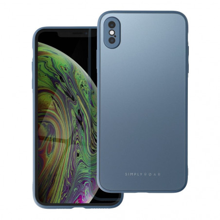 Apple iPhone X Hülle Roar Matte Glass Stilvoll  Blau