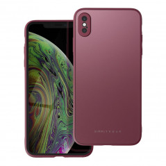 Apple iPhone X Hülle Roar Matte Glass Stilvoll  Rotwein 