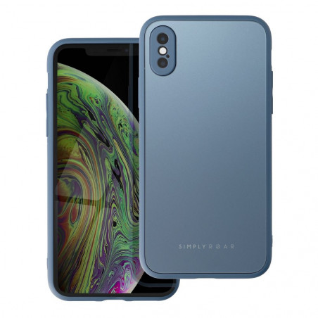 Apple iPhone X Hülle Roar Matte Glass Stilvoll  Blau