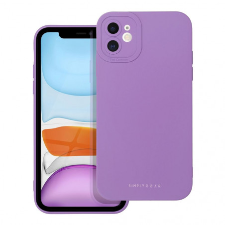 Apple iPhone 11 Hülle Roar Luna Monochromatische, Stilvoll, Ein ästhetisches Accessoire  Lila (Violet) 