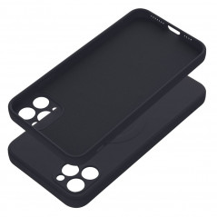 Apple iPhone 11 Pro Max Hülle Silicone Mag Cover MagSAFE  Schwarz 