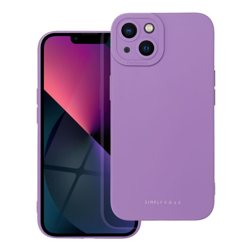 Apple iPhone 13 Hülle Roar Luna Monochromatische, Stilvoll, Ein ästhetisches Accessoire  Lila (Violet) 