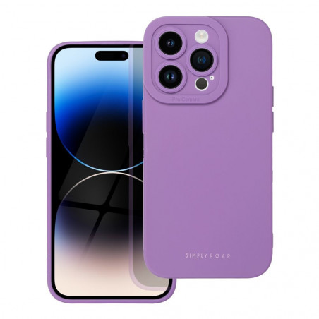 Apple iPhone 14 Pro Hülle Roar Luna Monochromatische, Stilvoll, Ein ästhetisches Accessoire  Lila (Violet)