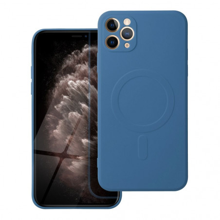 Apple iPhone XS Max Hülle Silicone Mag Cover MagSAFE  Blau 