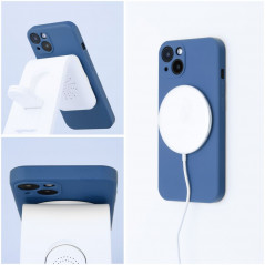 Apple iPhone XS Max Hülle Silicone Mag Cover MagSAFE  Blau 